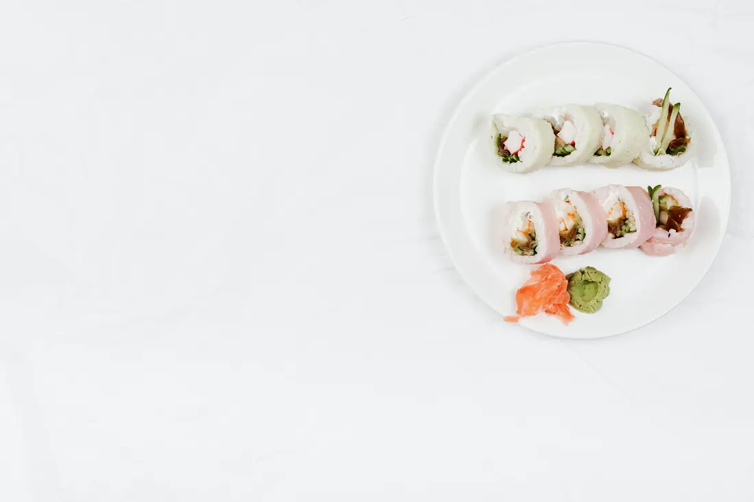 A simply plated Japanese dish