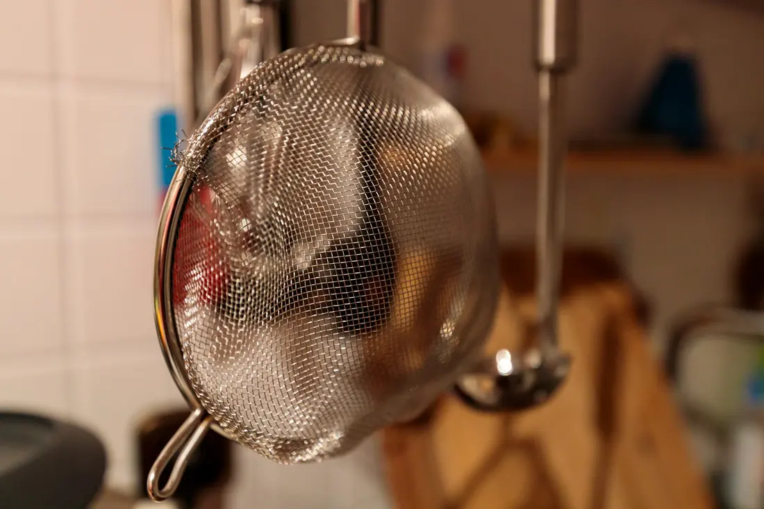 A fine kitchen sieve