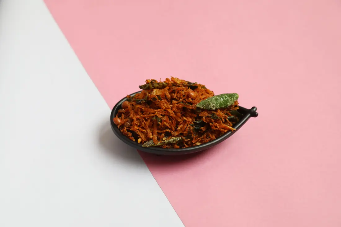 A dish of dried chilli mixture