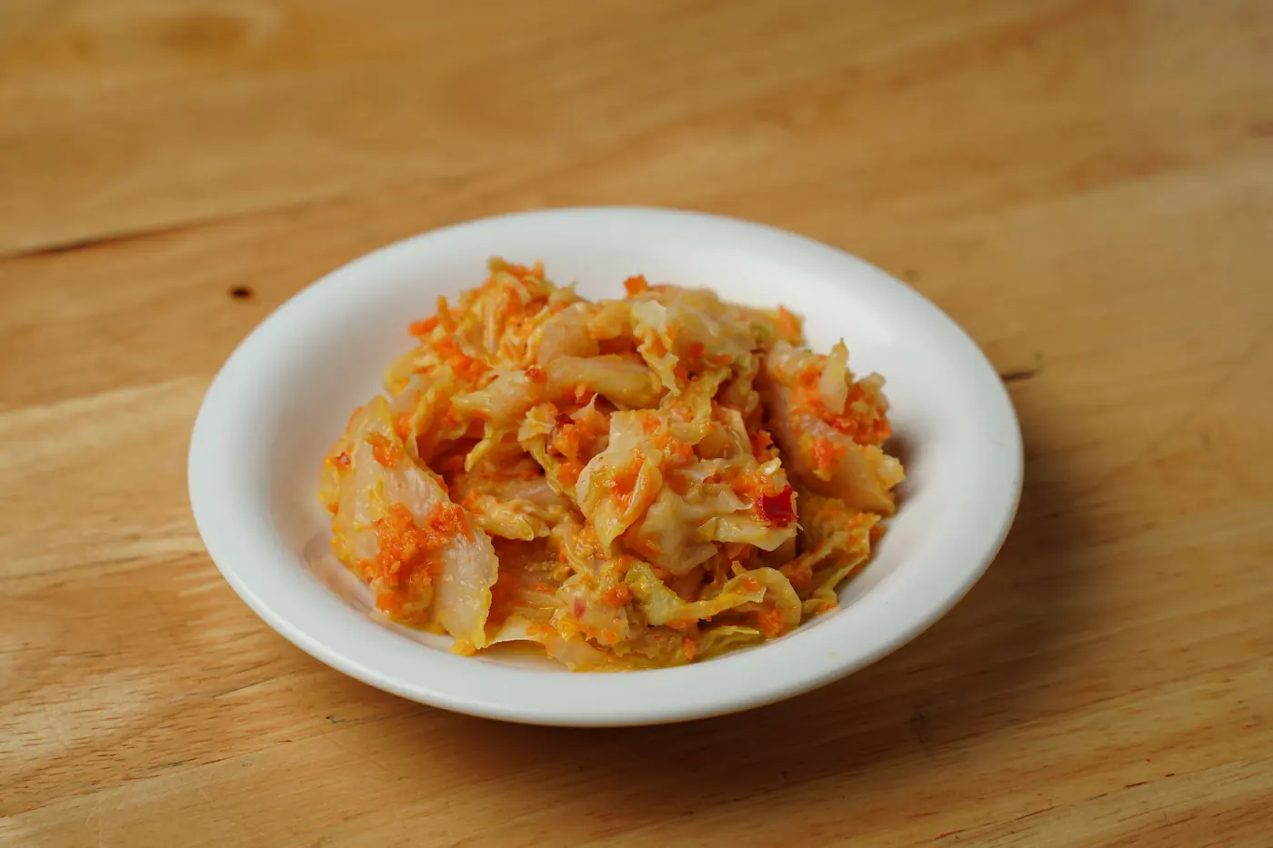 Kimchi on a plate