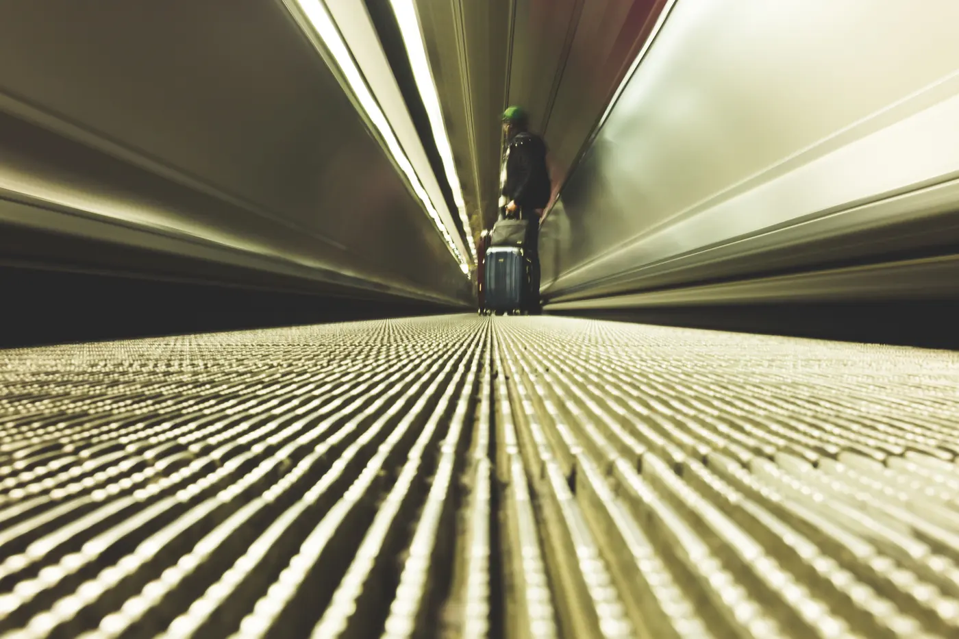 An industrial conveyor belt