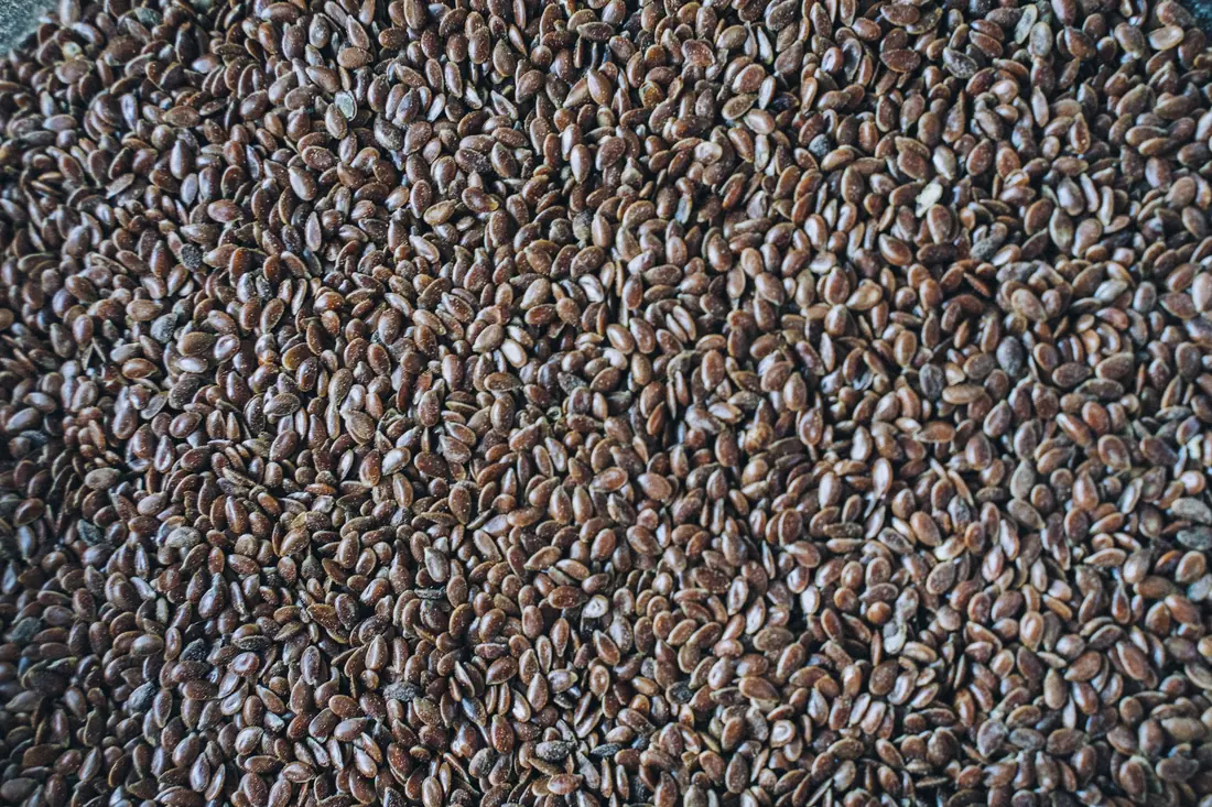 A close view of massed seeds